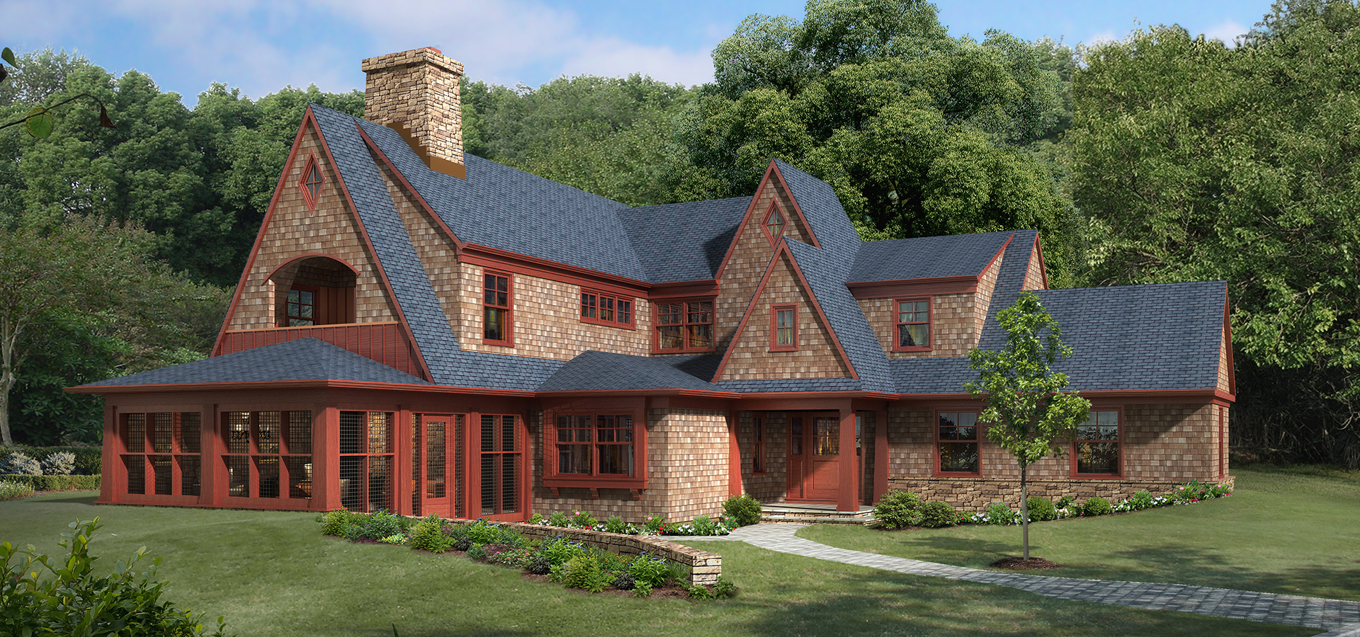 Modern residential home exterior designed by Tim Lener Architecture