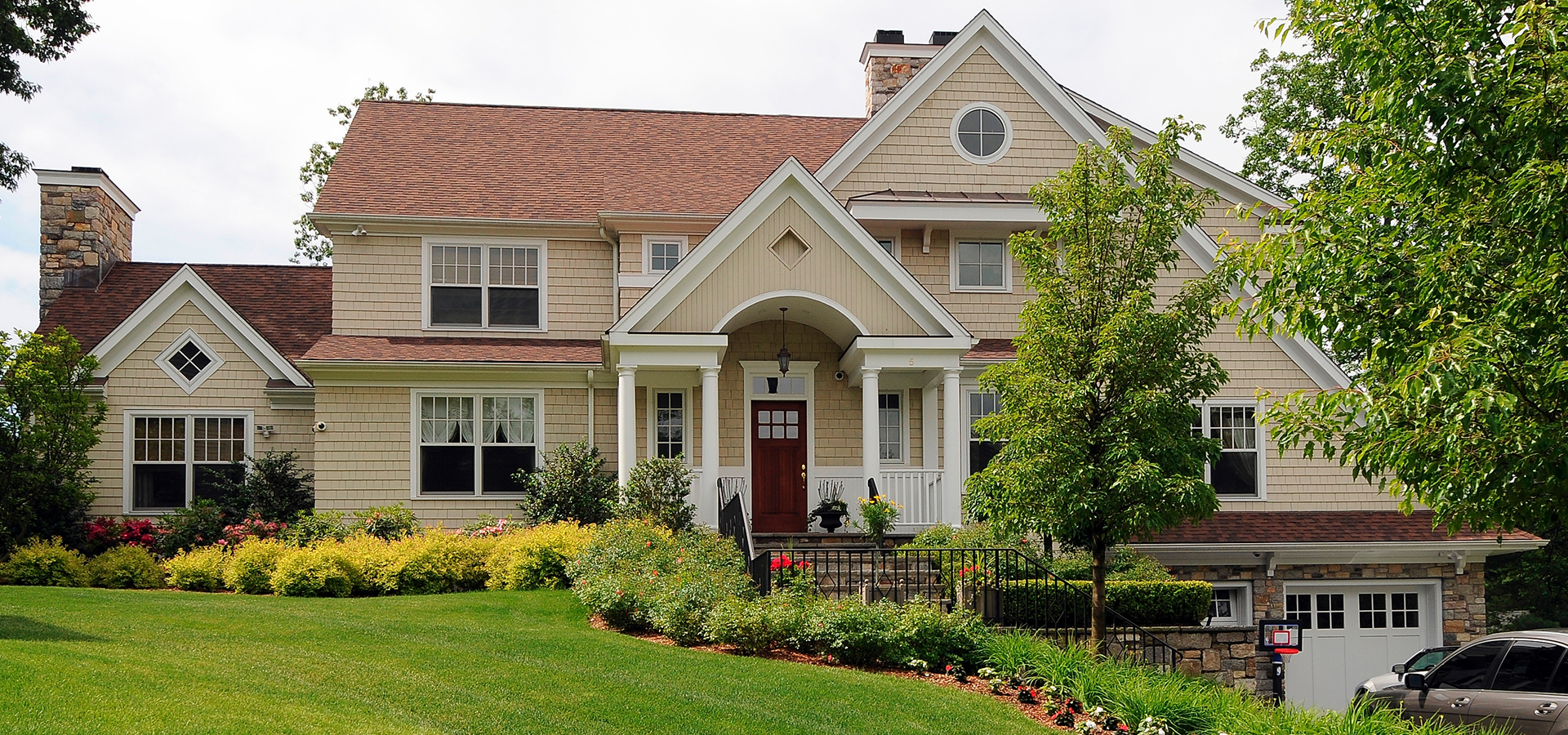 Modern residential home exterior designed by Tim Lener Architecture
